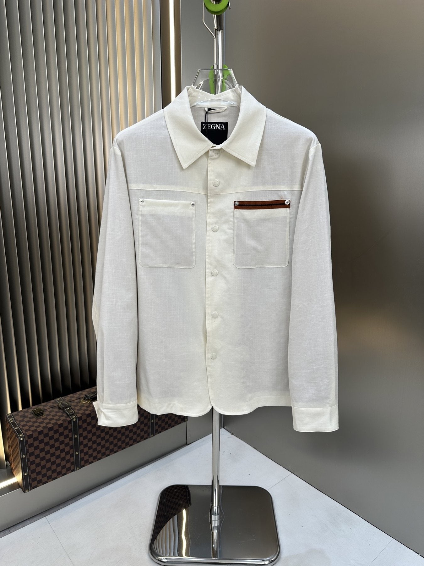 Prada Snap-Front Pocket Jacket — front