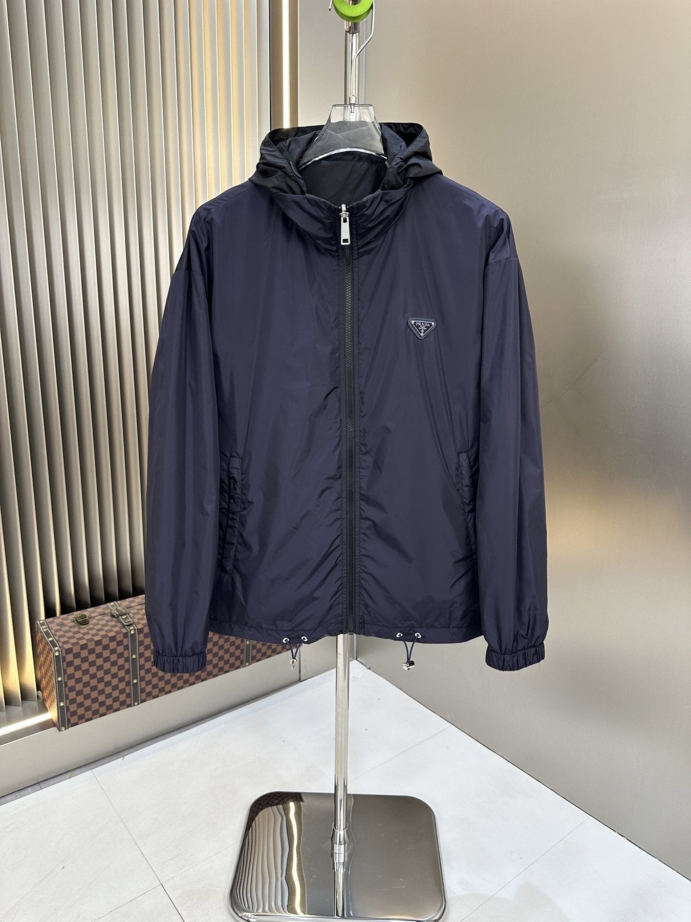Prada Hooded Zip Jacket — front