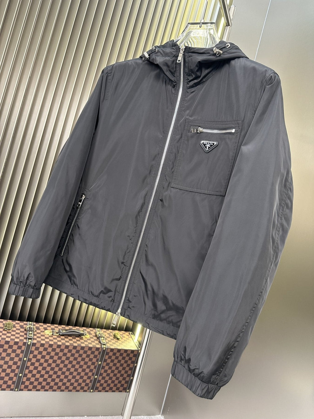 Prada Hooded Zip Jacket — front