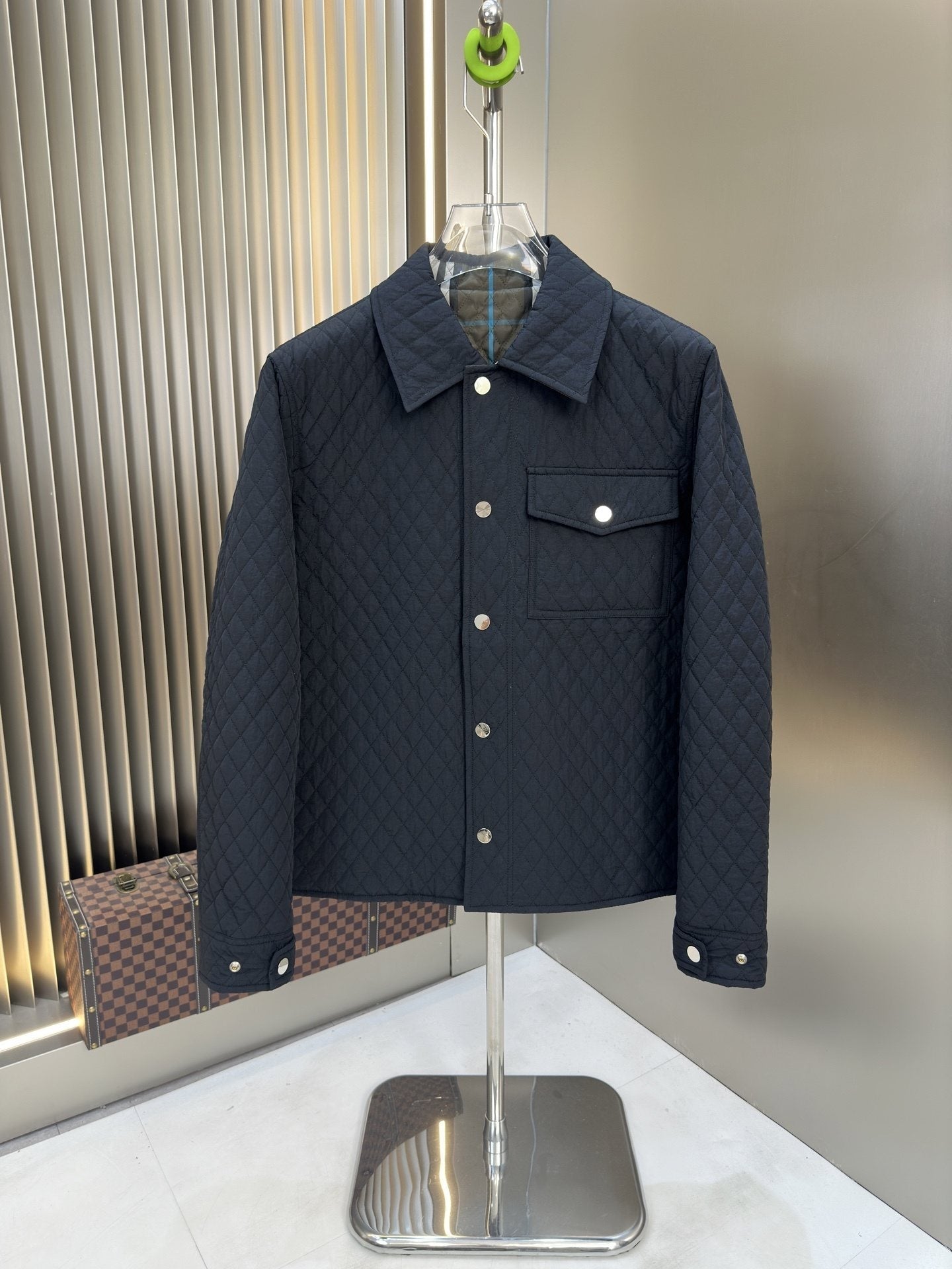 2026 Original Jacket Reversible Navy Quilted Overshirt — hero