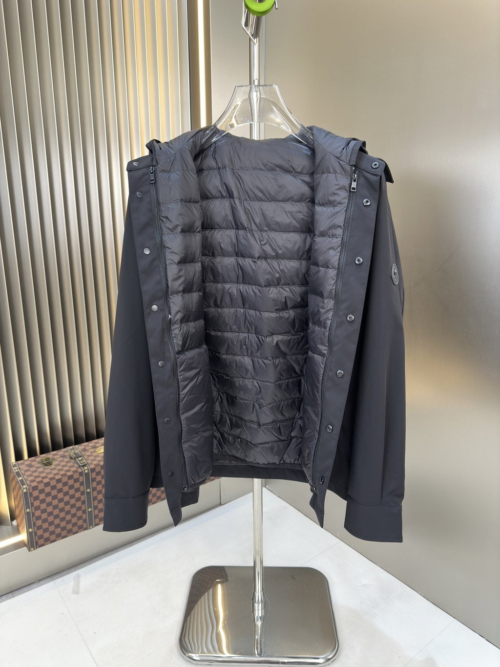 Moncler 2-in-1 Detachable Quilted-Liner Coat — hero