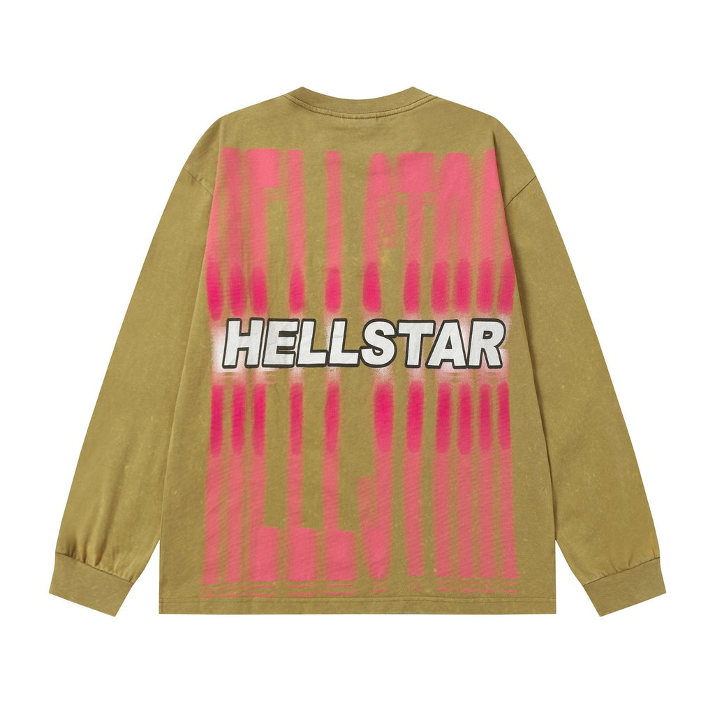 Hellstar Face Graphic Long-Sleeve T-Shirt — back