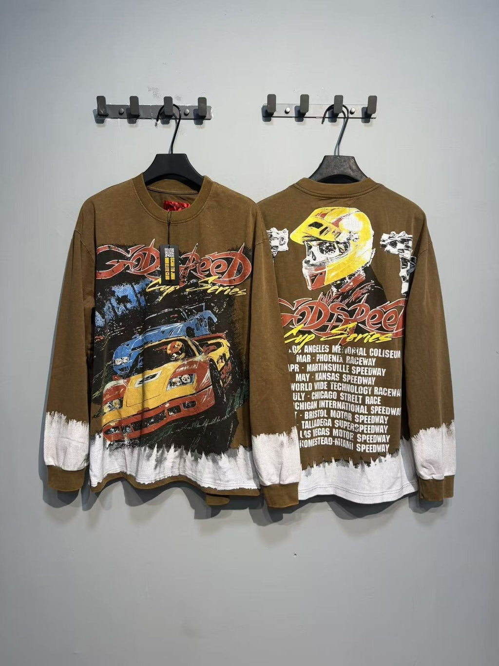 Godspeed Kleep Valley Racing Graphic Long-Sleeve T-Shirt — context