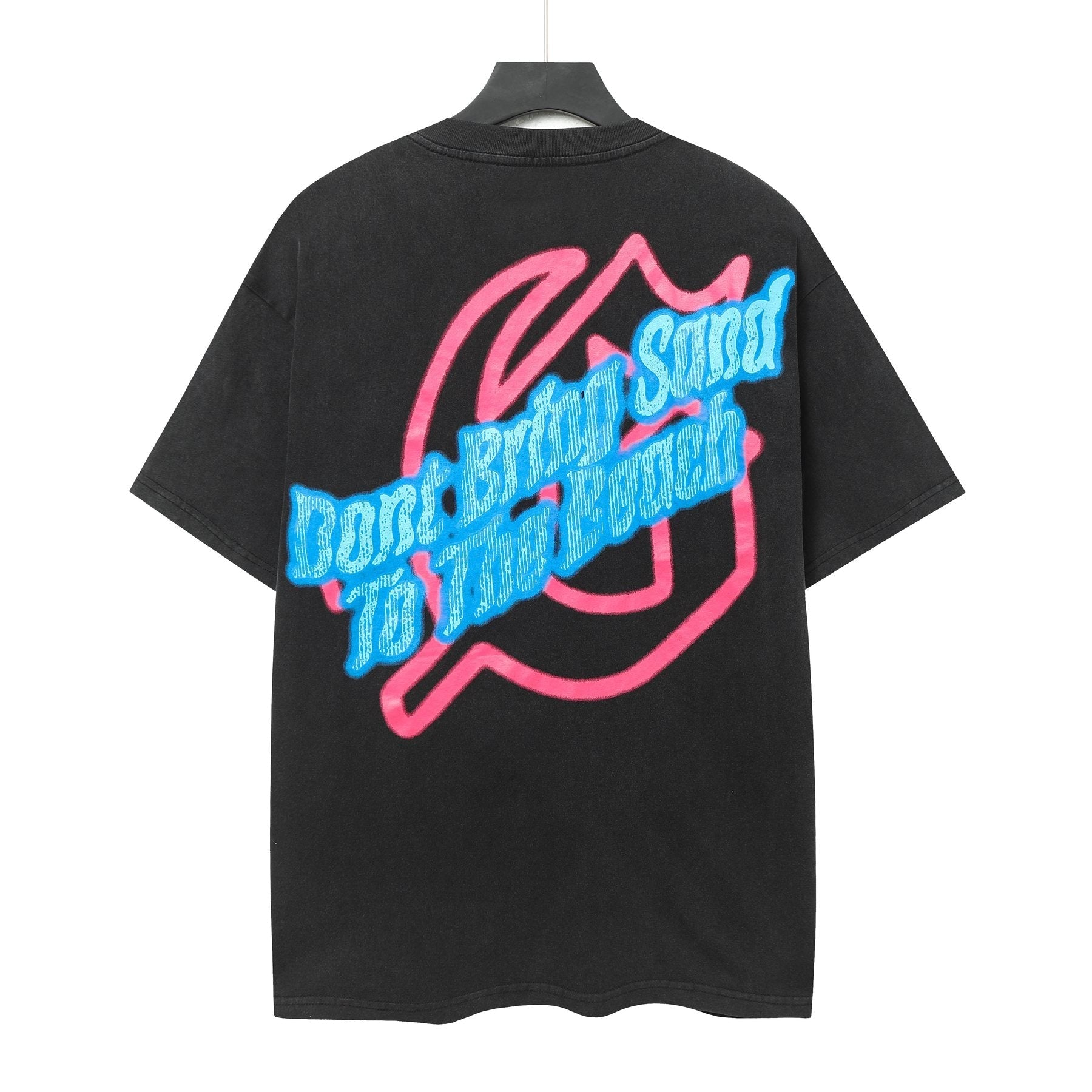 Godspeed Beach Skeleton Graphic T-Shirt — back