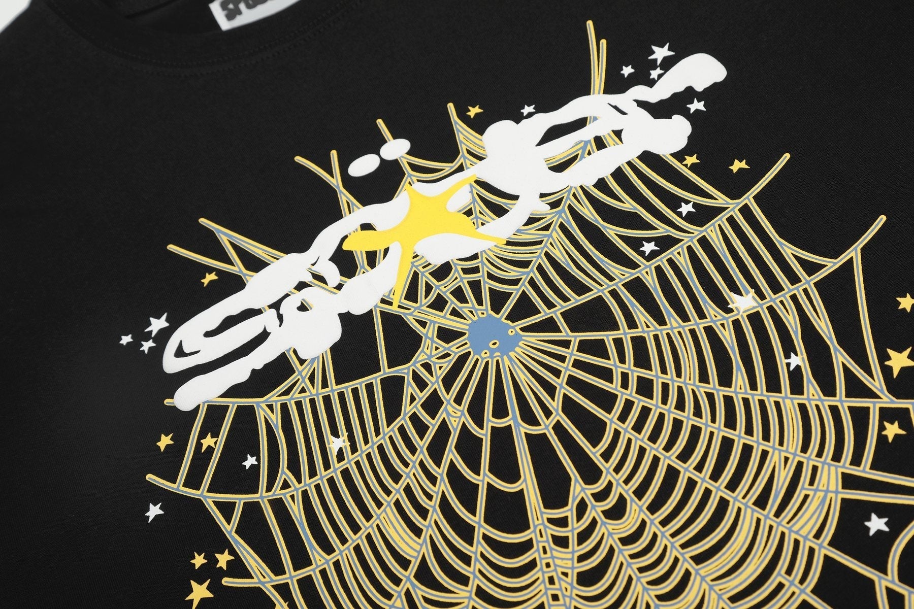 Sp5der Spiderweb Graphic T-Shirt — detail