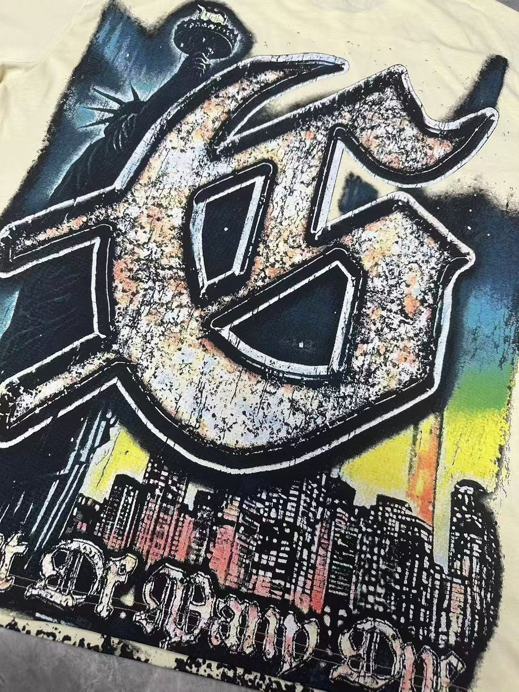 Godspeed Skull City Back Graphic T-Shirt — detail