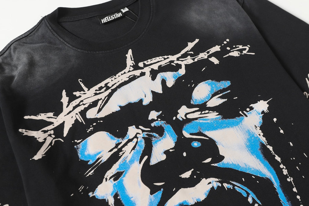 Hellstar Front, Back & Sleeve Graphic T-Shirt — detail
