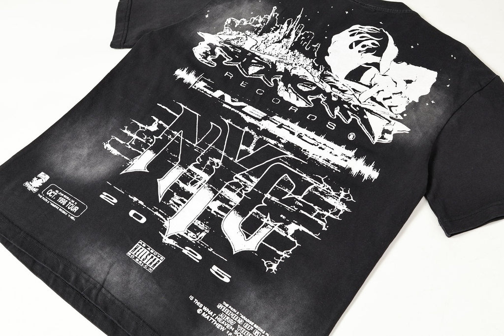 Hellstar NYC Distressed Graphic Short-Sleeve T-Shirt — detail