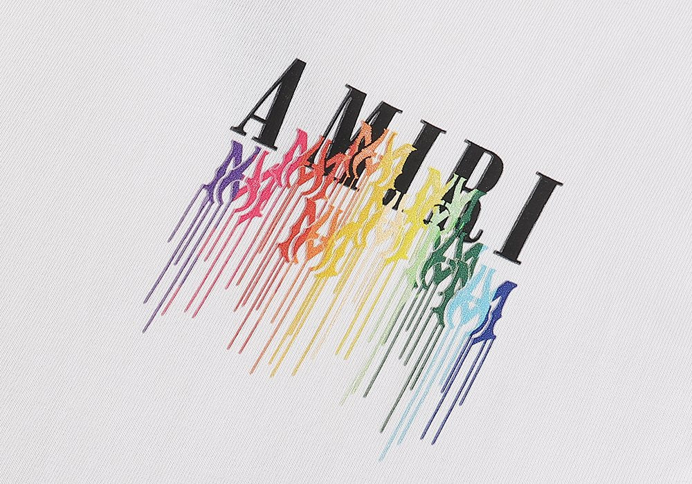 AMIRI Rainbow Drip Graphic T-Shirt — detail