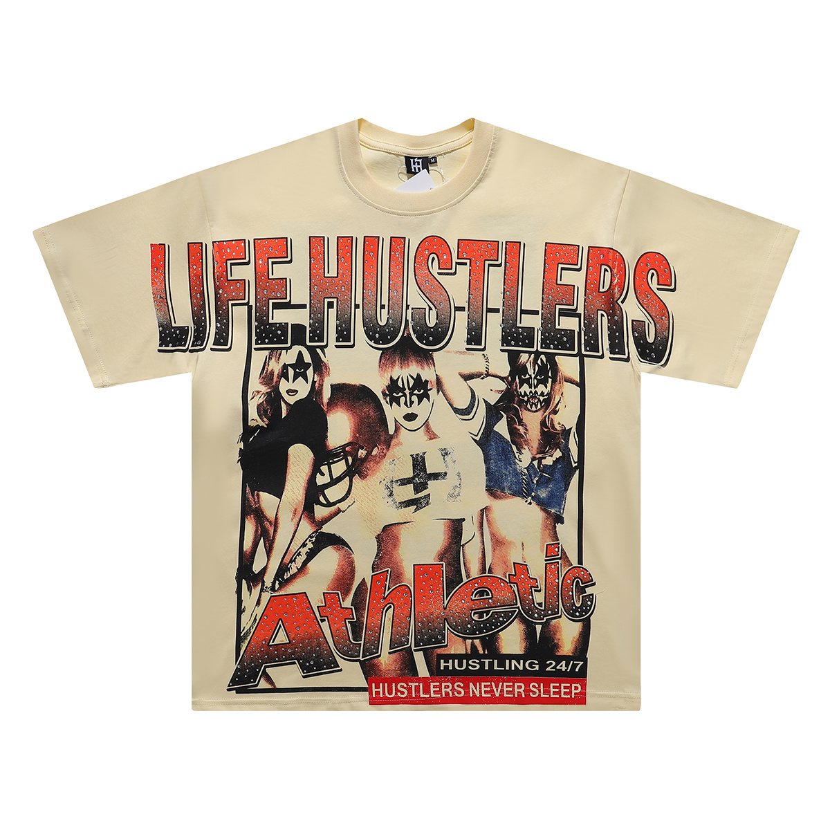 Life Hustlere Football Girls Graphic T-Shirt — hero