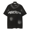HELISTAR Distressed Silver Graphic T-Shirt — front
