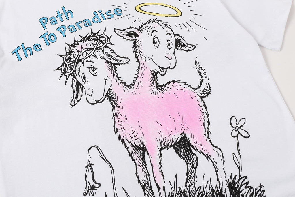 Hellstar Path The To Paradise Goat Graphic T-Shirt — detail