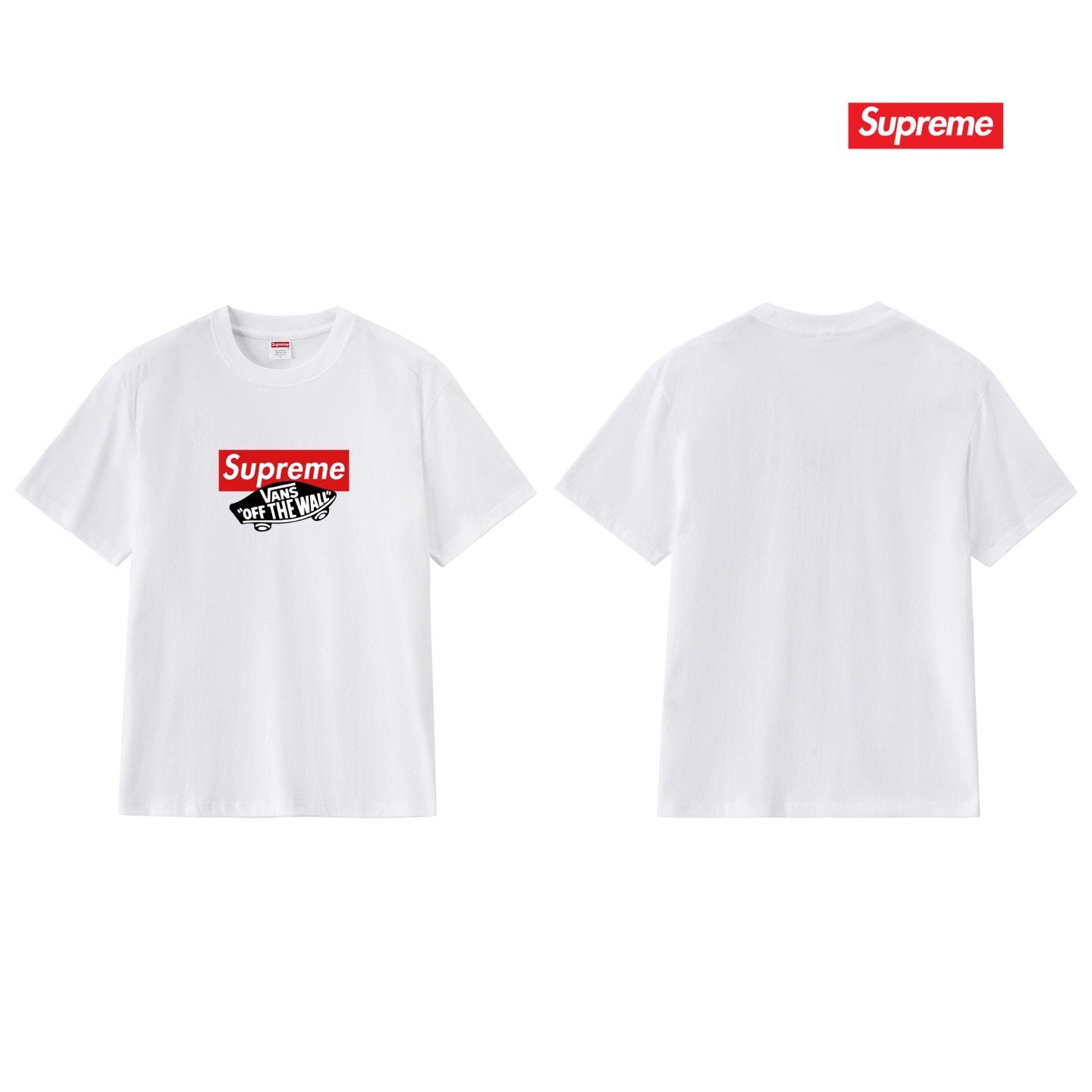Supreme Vans Off The Wall Graphic T-Shirt — back