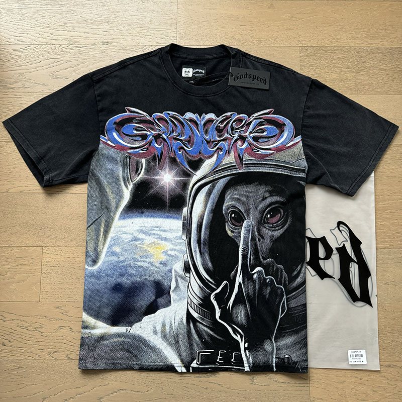Godspeed Astronaut Graphic T-Shirt — context