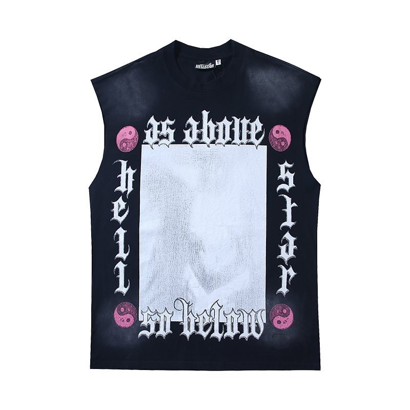 Hellstar Gothic Graphic Sleeveless T-Shirt — front