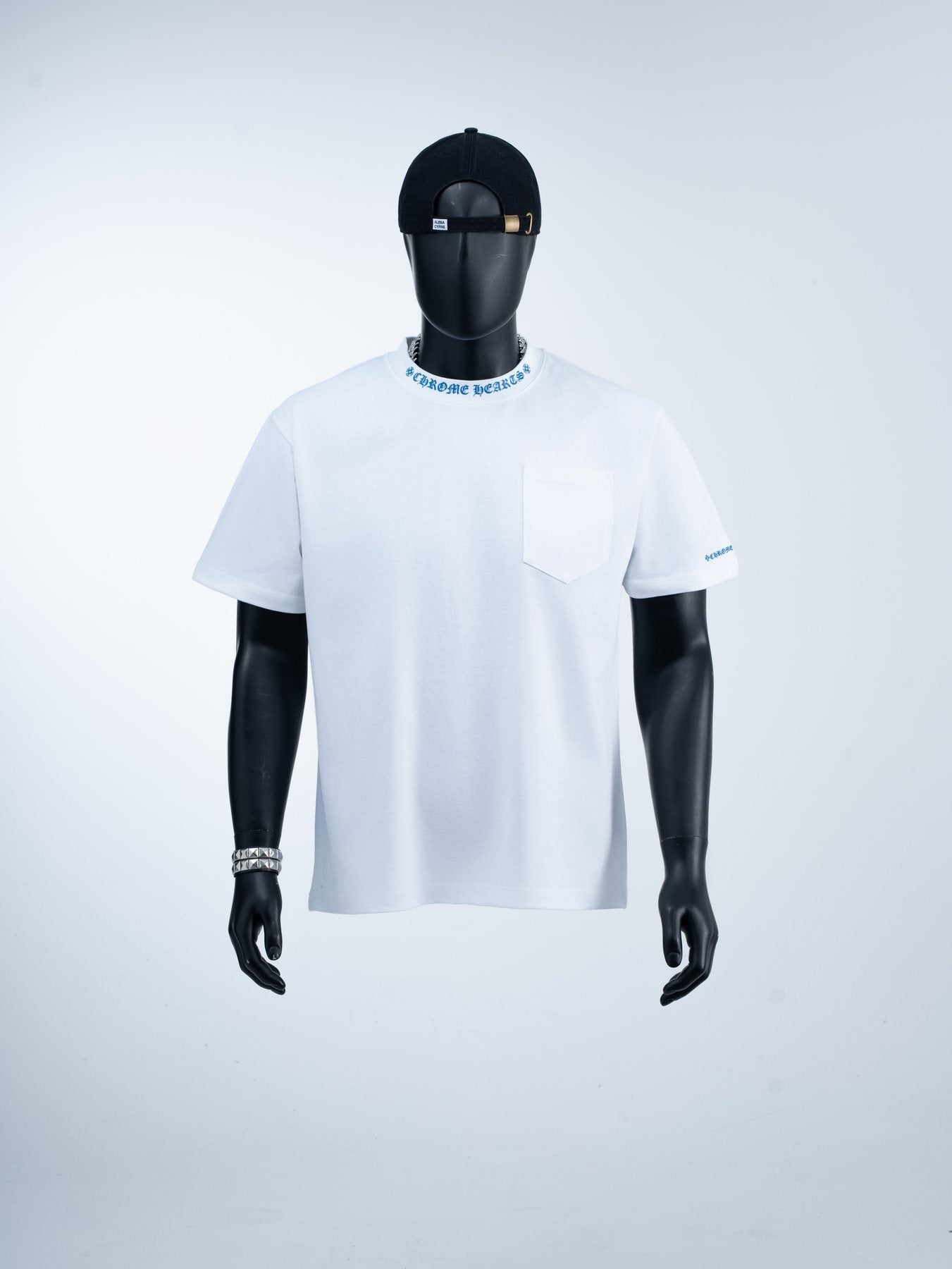 Chrome Hearts Sanskrit Letter Pocket Short-Sleeve T-Shirt — front