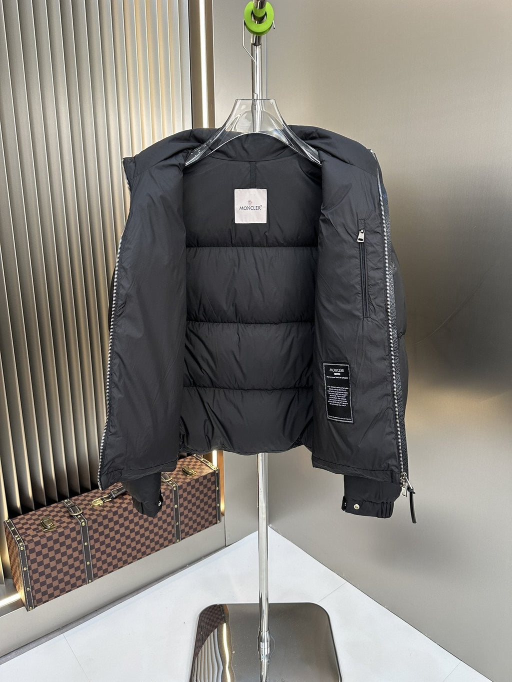 Moncler Stand-Collar Puffer Coat — neck_label