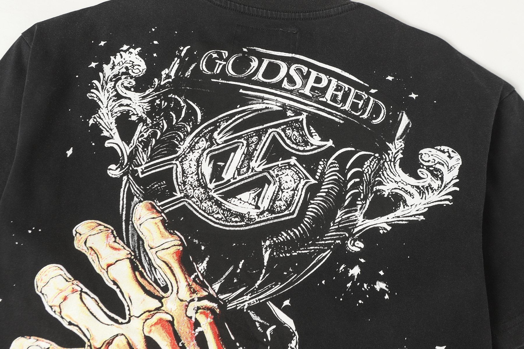 Godspeed Racing Skull Graphic T-Shirt — detail