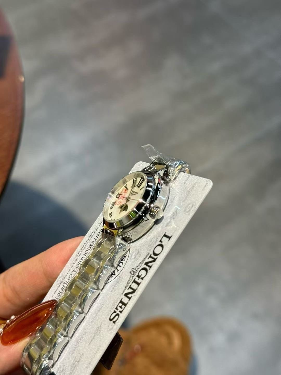 Longines Mother-of-Pearl Moonphase Watch — side
