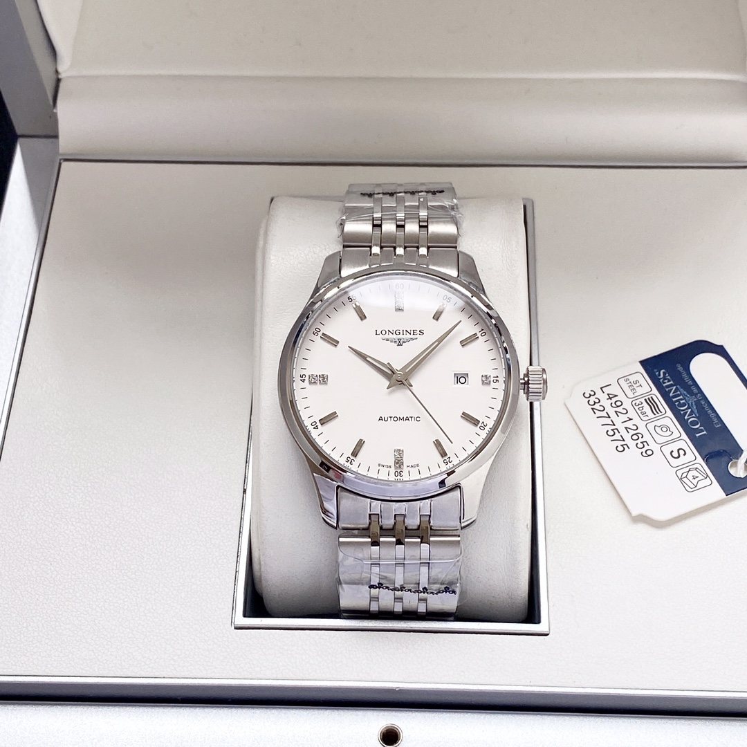 Longines Two Tone White Dial Bracelet Watch — hero
