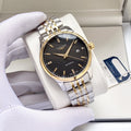 Longines Two Tone Black Dial Bracelet Watch — hero