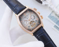Vacheron Constantin Rose Gold Blue Silver Dial Strap Watch — hero