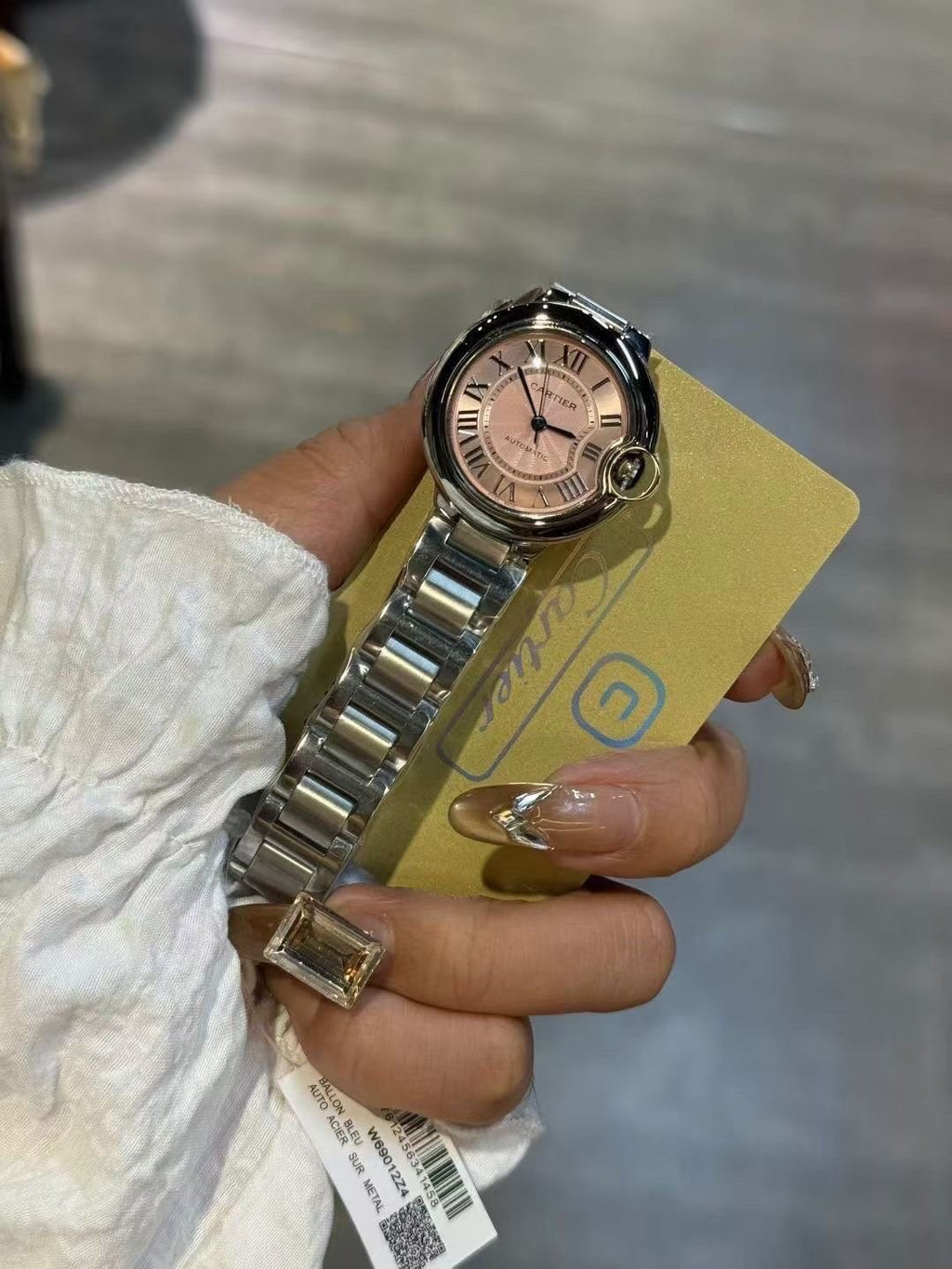 Cartier Pink Dial Bracelet Watch — hero