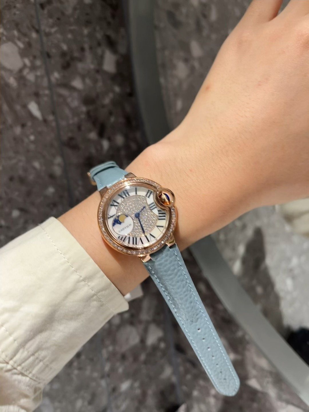 Cartier Light Blue Strap Watch — model