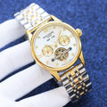 Patek Philippe Gold Two Tone White Dial Bracelet Watch — hero
