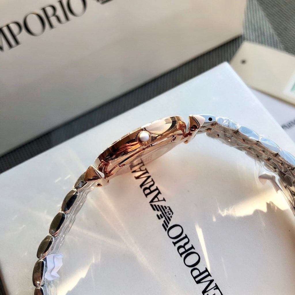 EMPORIO ARMANI Crystal Dial Watch — side