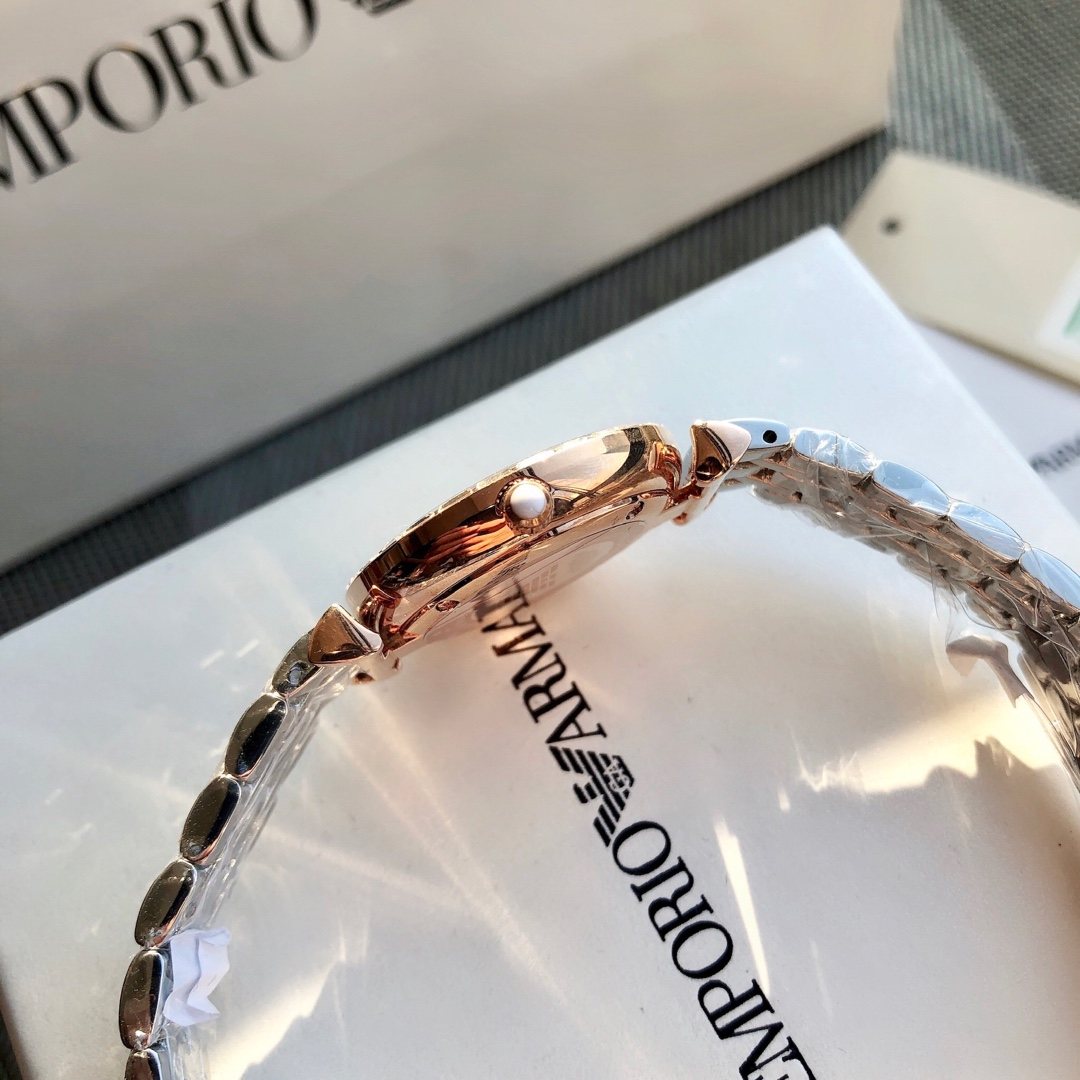 EMPORIO ARMANI Crystal Dial Watch — side