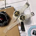 Casio Transparent White Couple Watch Set — hero