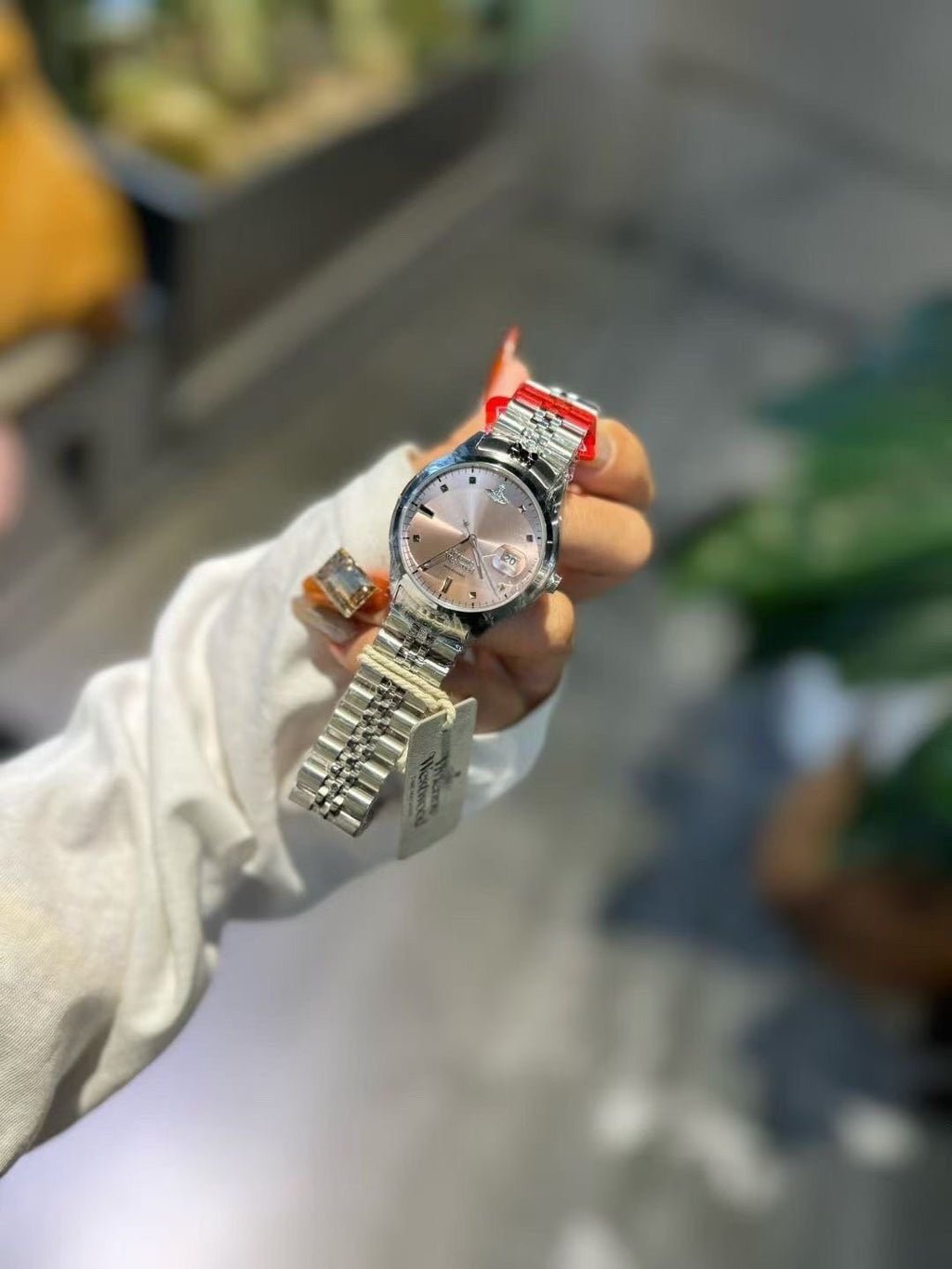 Vivienne Westwood Pink Dial Watch — front