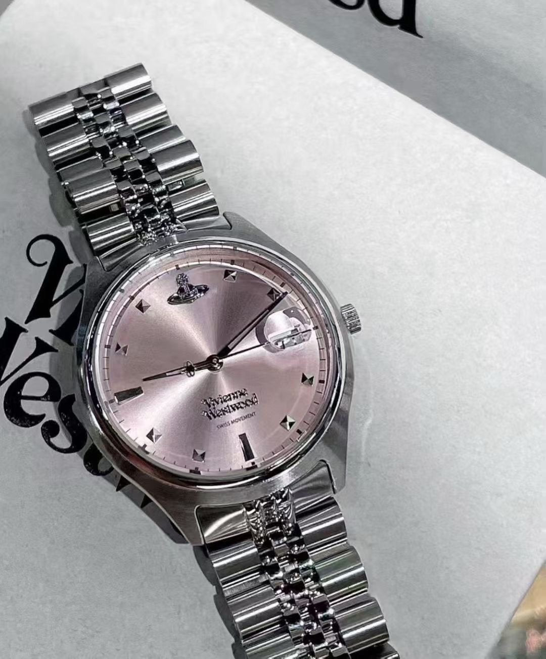 Vivienne Westwood Pink Dial Watch — hero