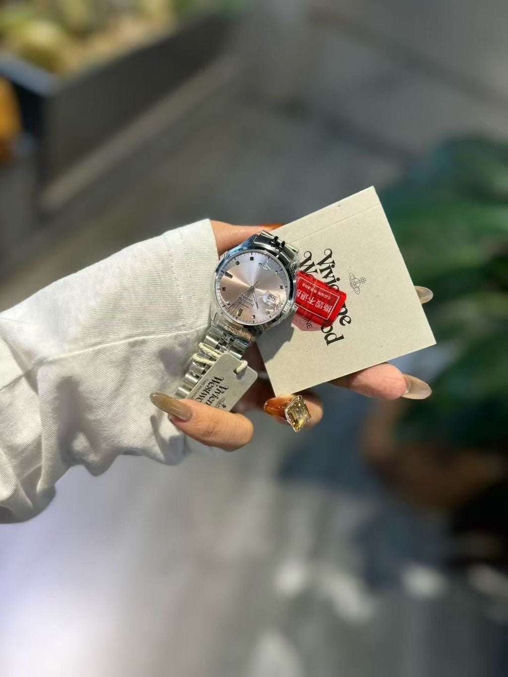 Vivienne Westwood Pink Dial Watch — front