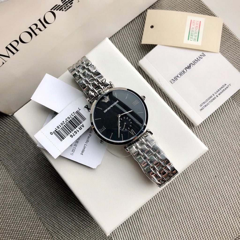 EMPORIO ARMANI Dark Gray Dial Watch — hero