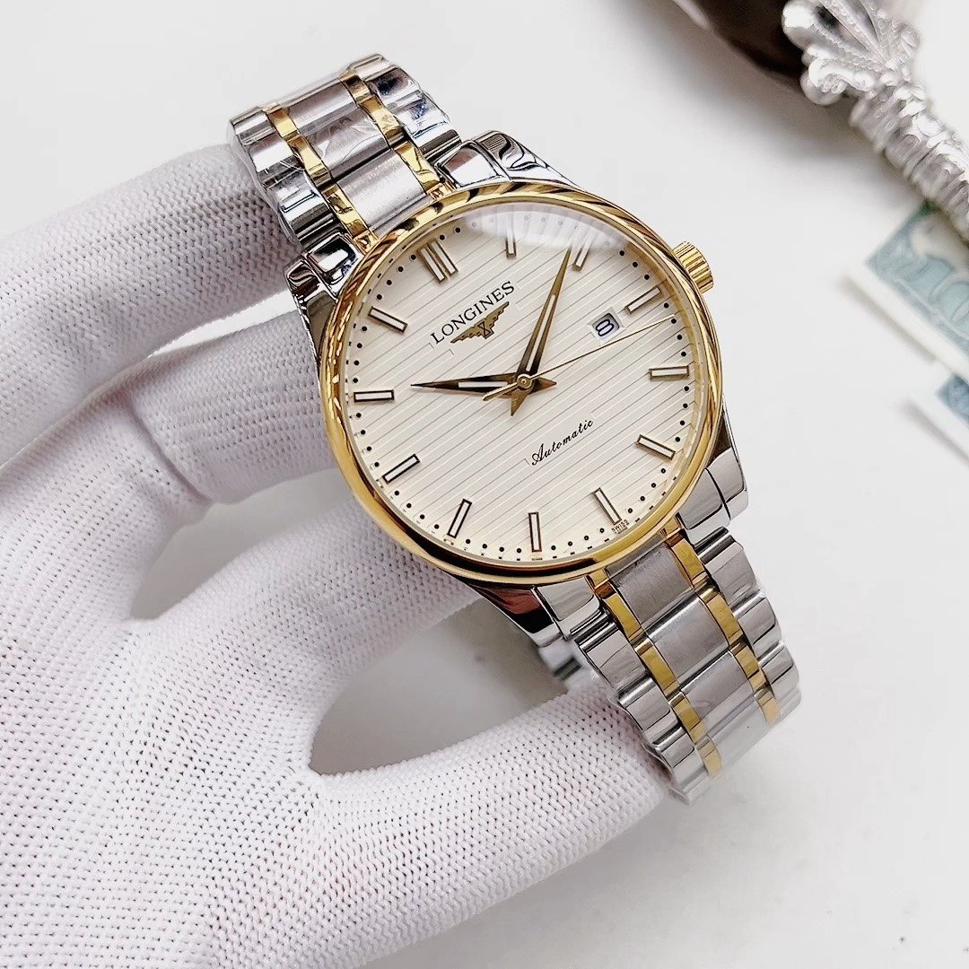 Two-Tone White Dial Watch — hero