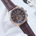 Patek Philippe Rose Gold Brown Dial Strap Watch — hero