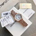 Armani Rose Gold White Dial Watch — hero
