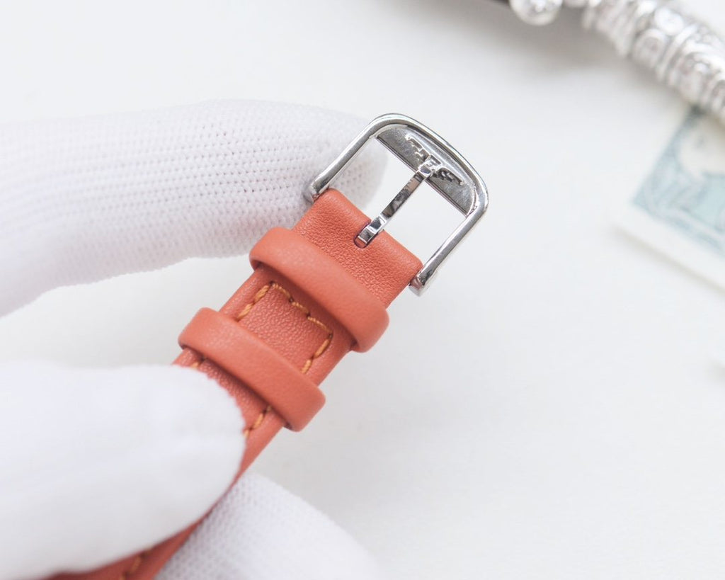 Longines Silver Blue Dial Strap Watch — detail