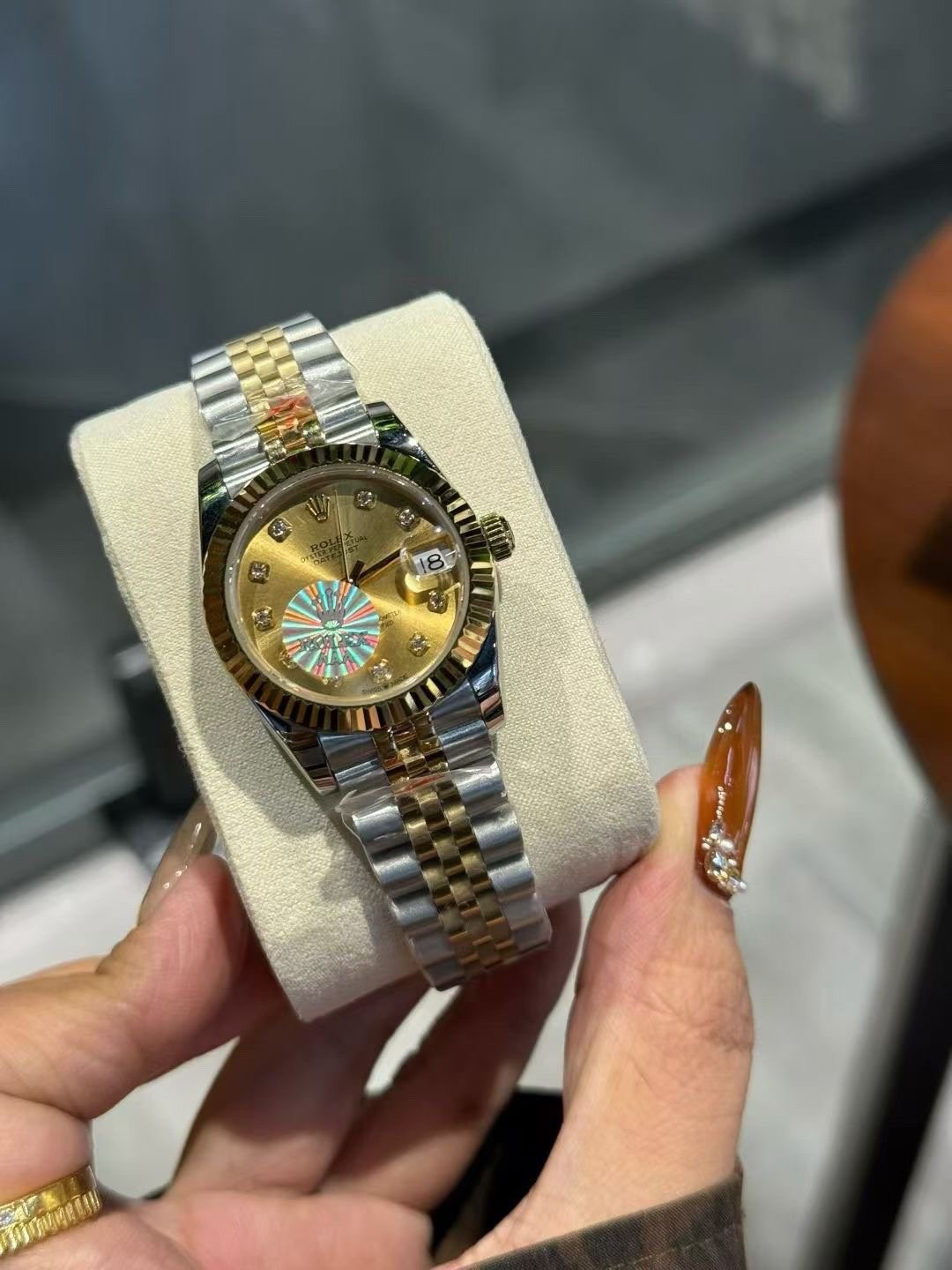 Rolex Gold Dial Two-Tone Watch — hero