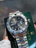 Rolex Blue Dial Silver Bracelet Watch — hero