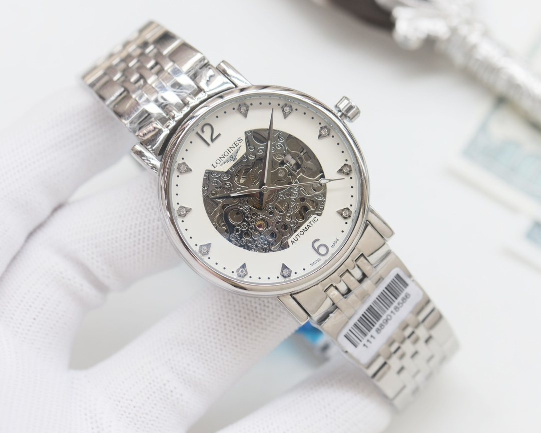 LONGINES Silver White Dial Bracelet Watch — hero