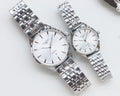 Longines Silver White Dial Couple Watch Set — hero