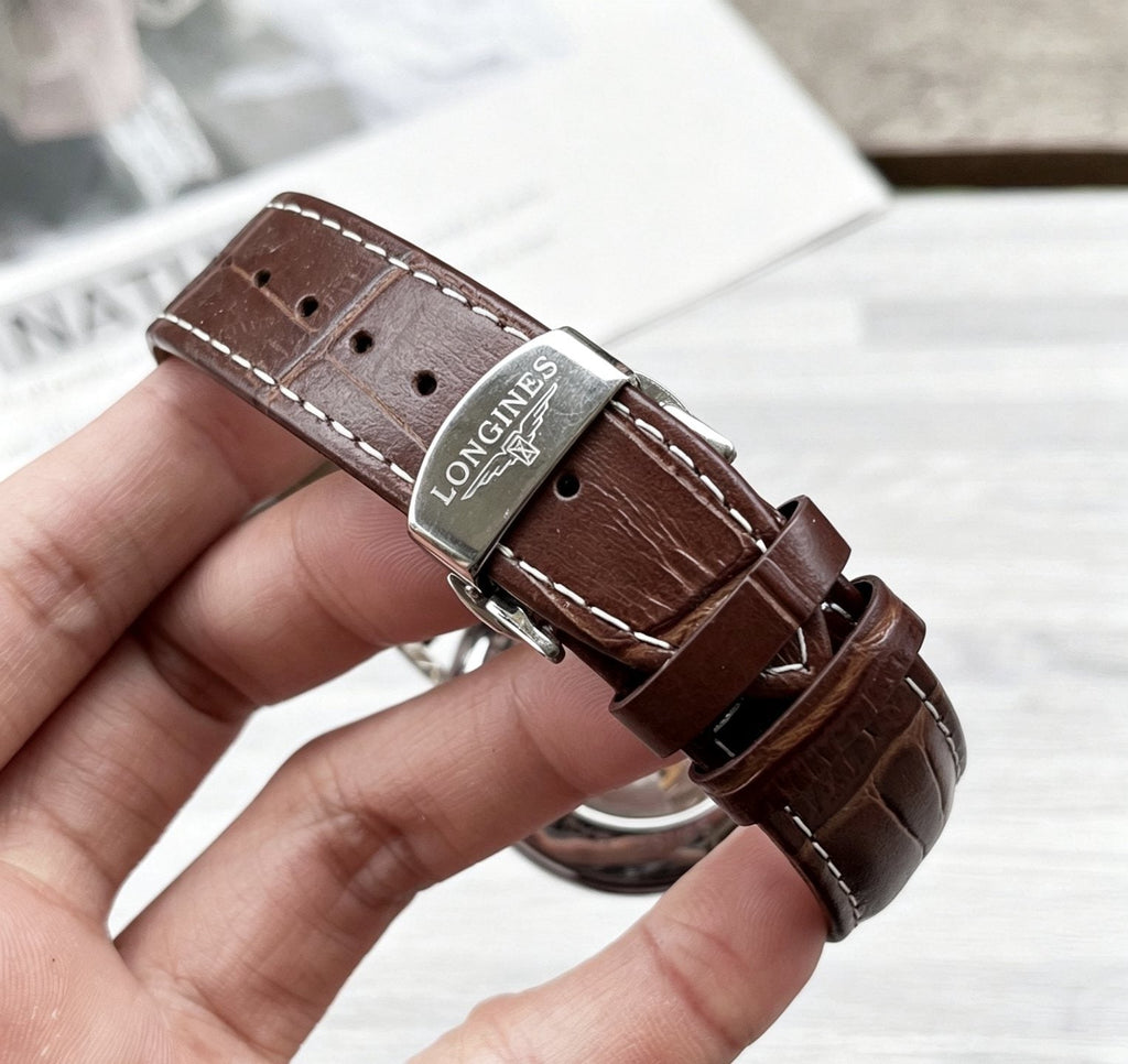 Longines Two-Tone Roman Numeral Watch — detail