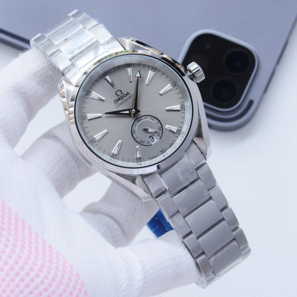 Omega Silver Bracelet Watch — hero