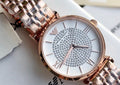 EMPORIO ARMANI Rose Gold Crystal Dial Watch — hero