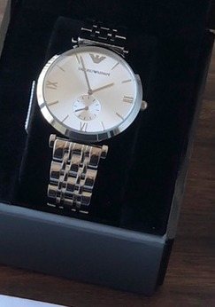 EMPORIO ARMANI White Dial Bracelet Watch — front