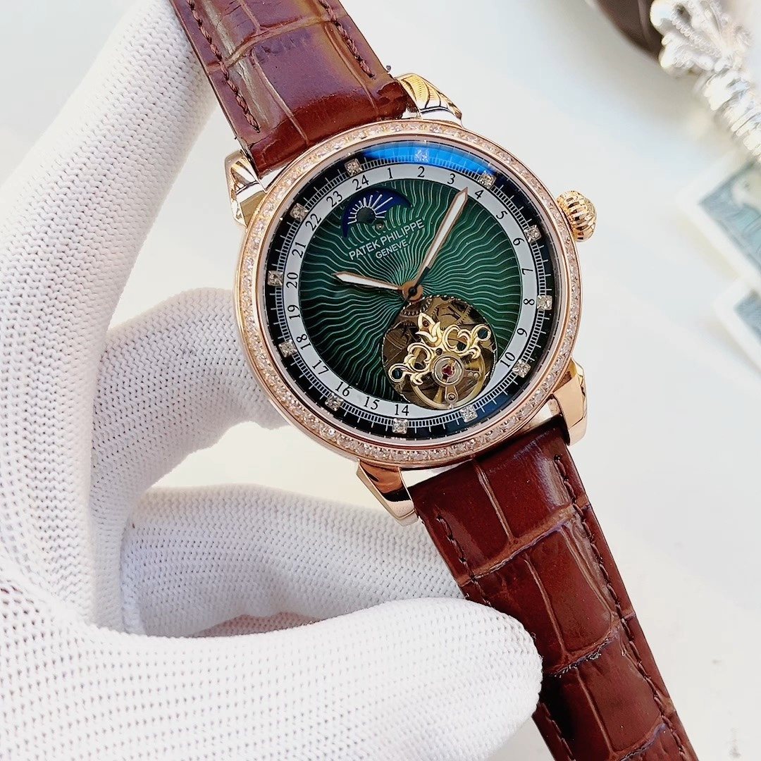 Patek Philippe Green Open-Heart Watch — hero