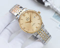 Omega Silver Gold Dial Bracelet Watch — hero